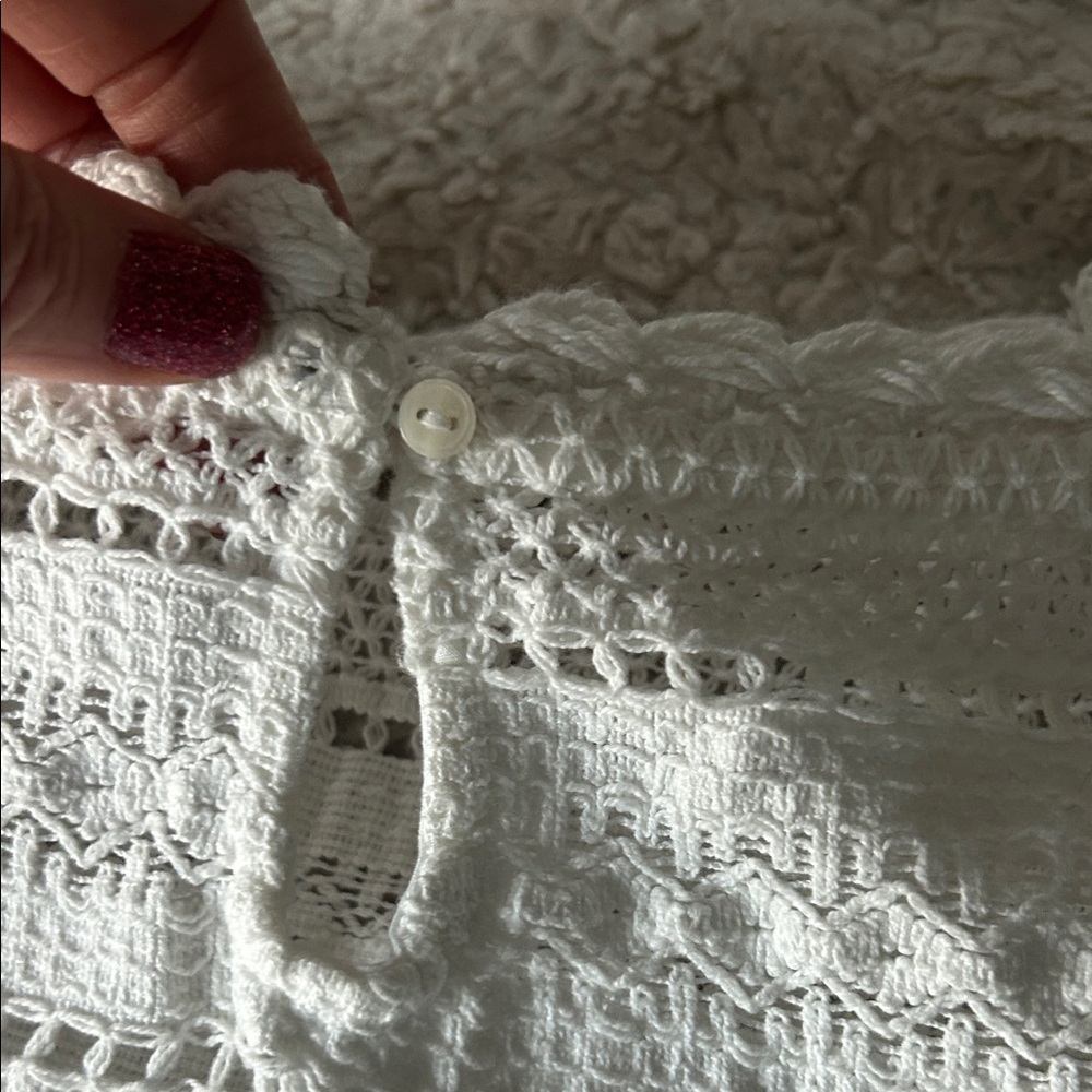 Aerie Ivory Crochet Lace Top - Picture 8 of 9